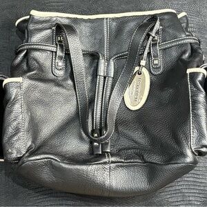 Black Leather Shoulder Bag